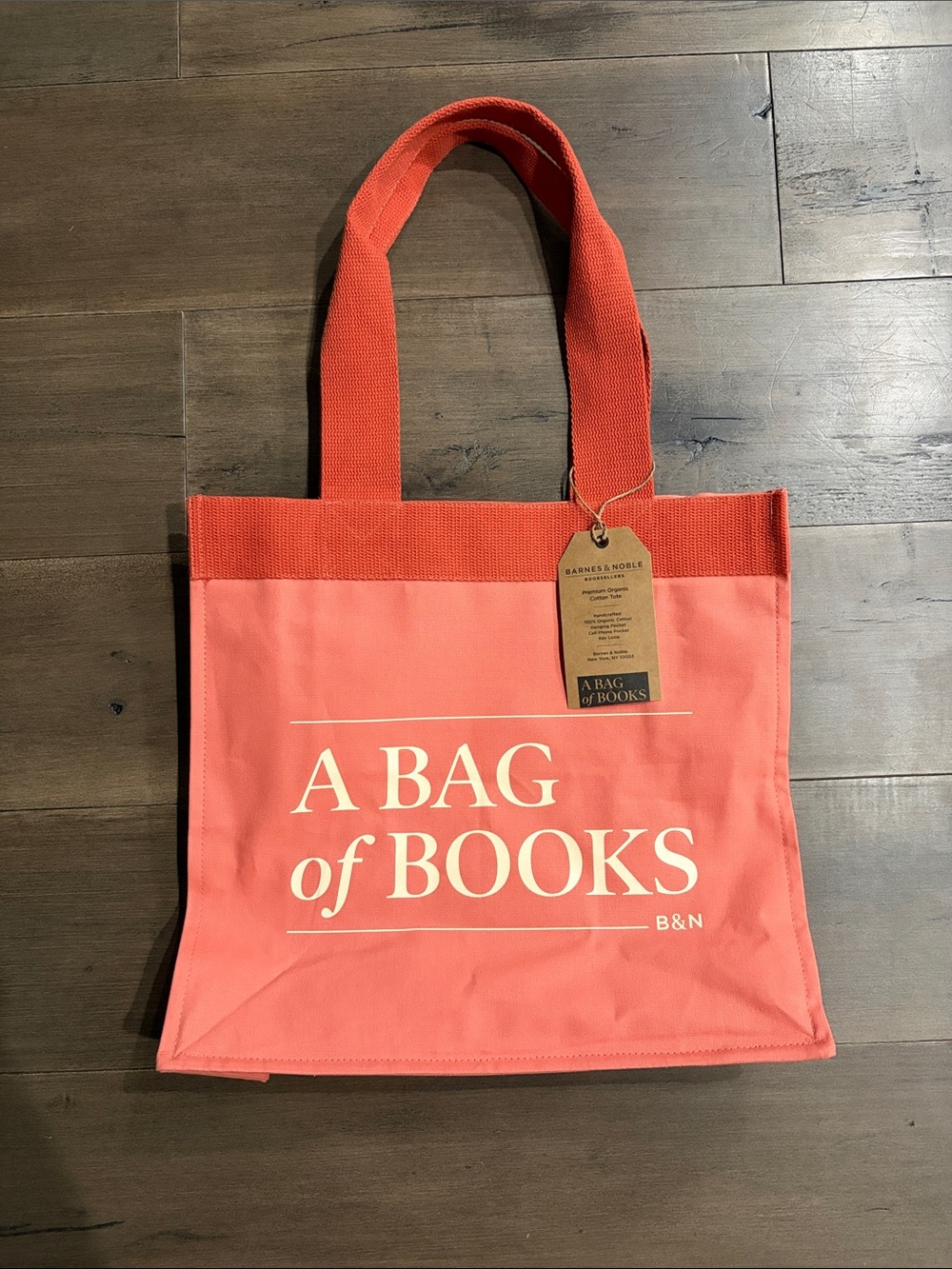 Barnes & Noble Coral Tote Bag
